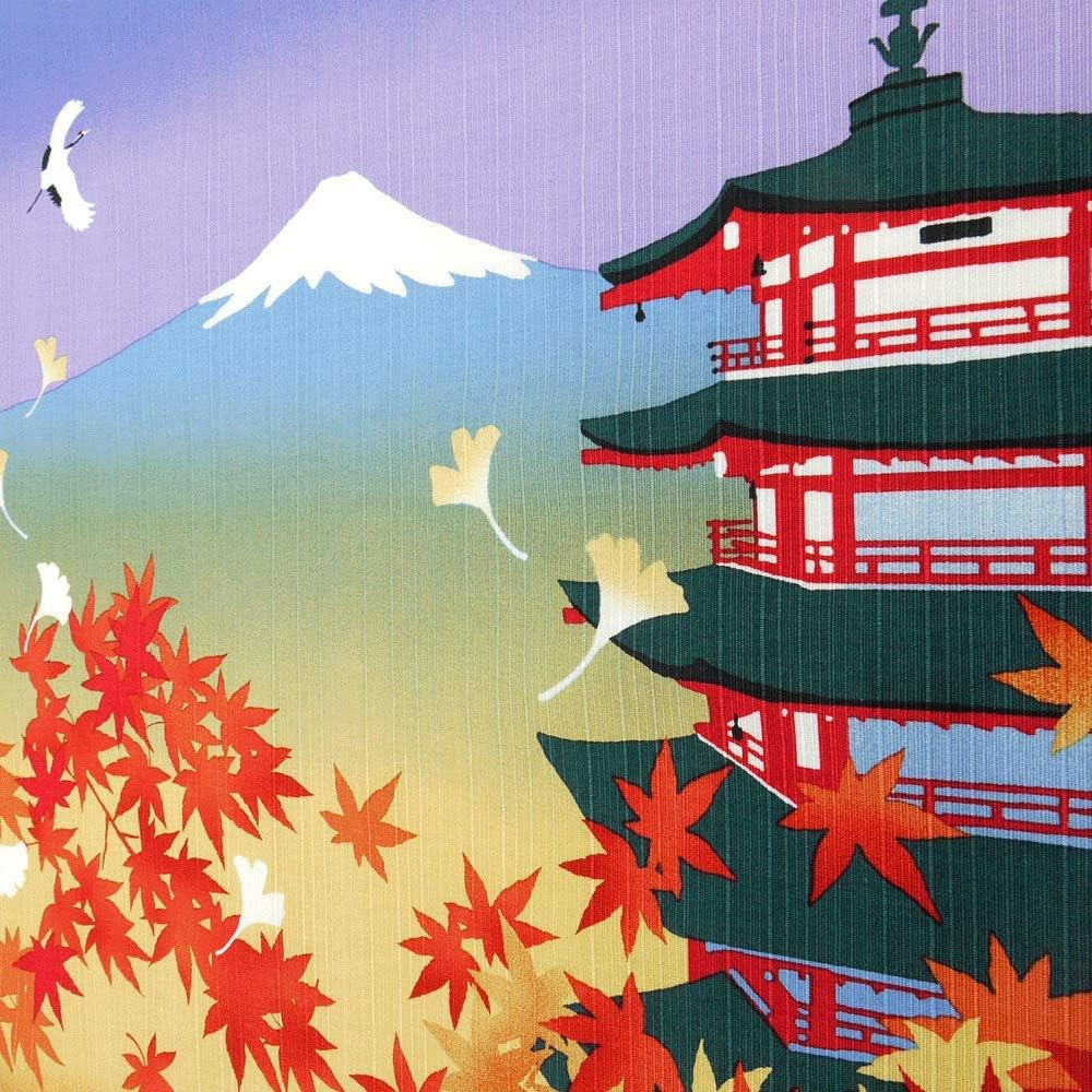 Mt Fuji Furoshiki Cloth Close Up