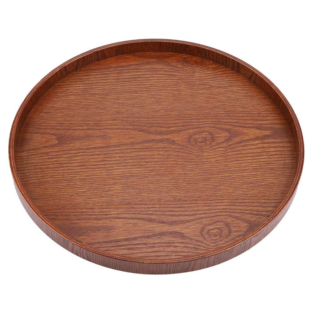 Round Serving Tray Angled