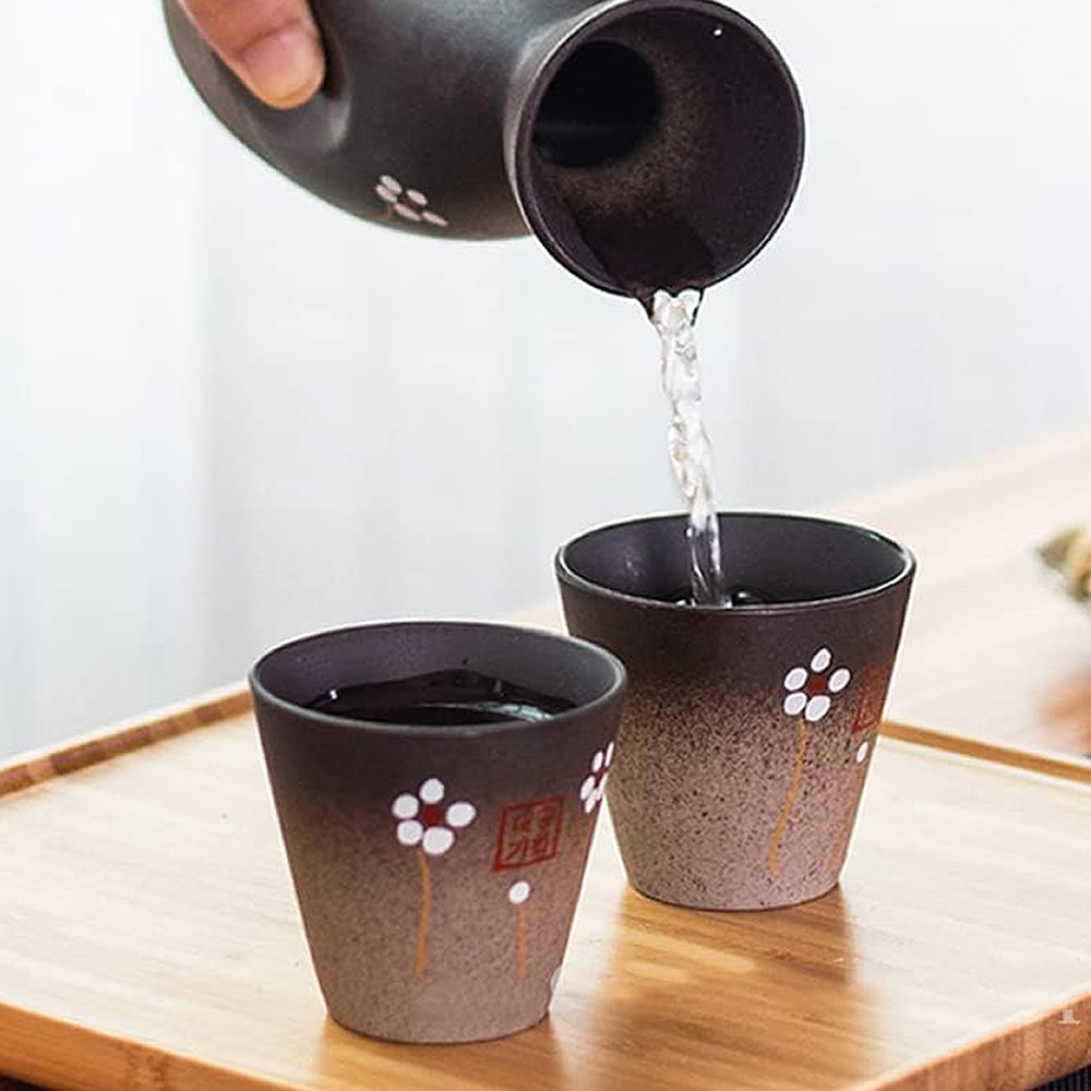 Vintage Cherry Blossom Sake Set Idea