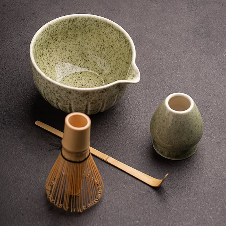 Yama Midori Matcha Set Components