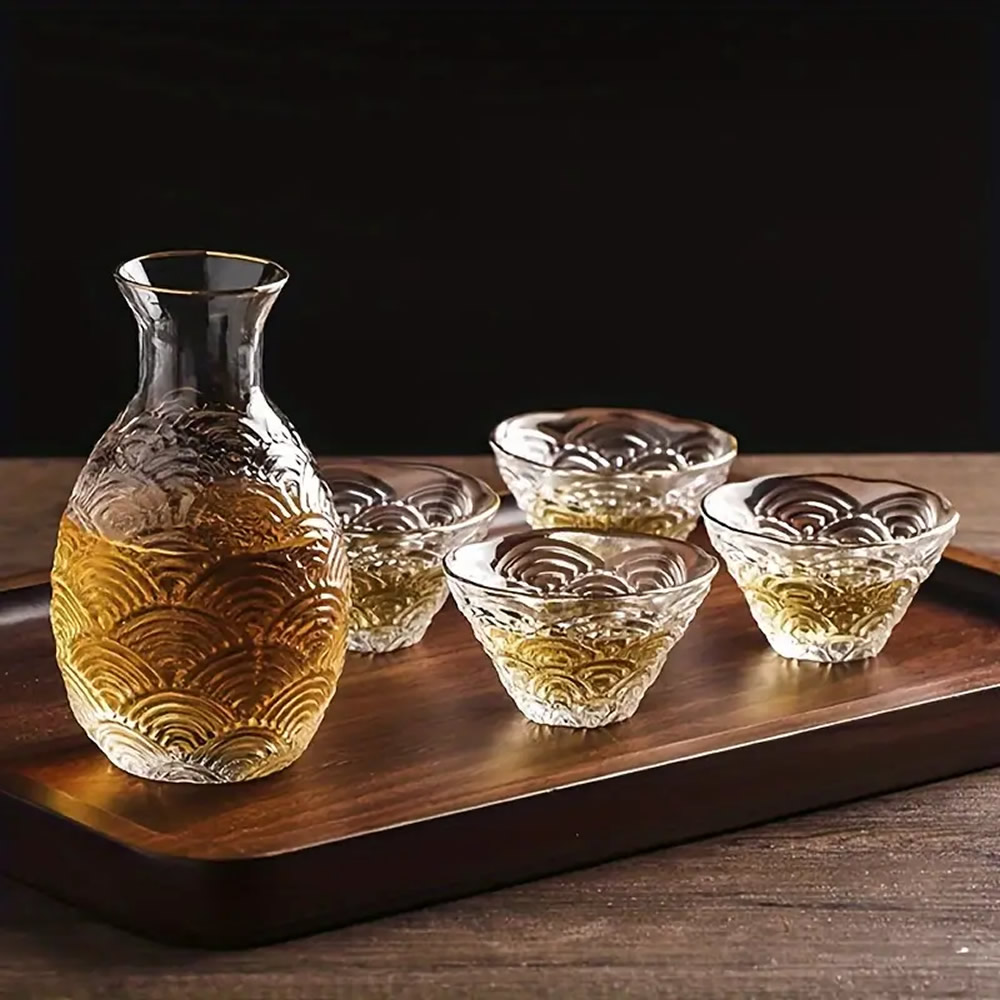 Great Wave Glass Matcha Tea Set 2