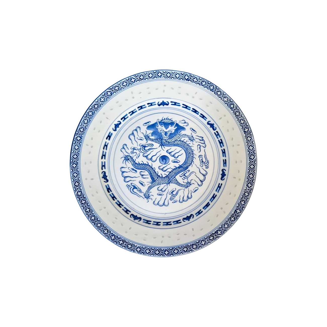 Jingdezhen Blue Chinese Dragon Side Dish