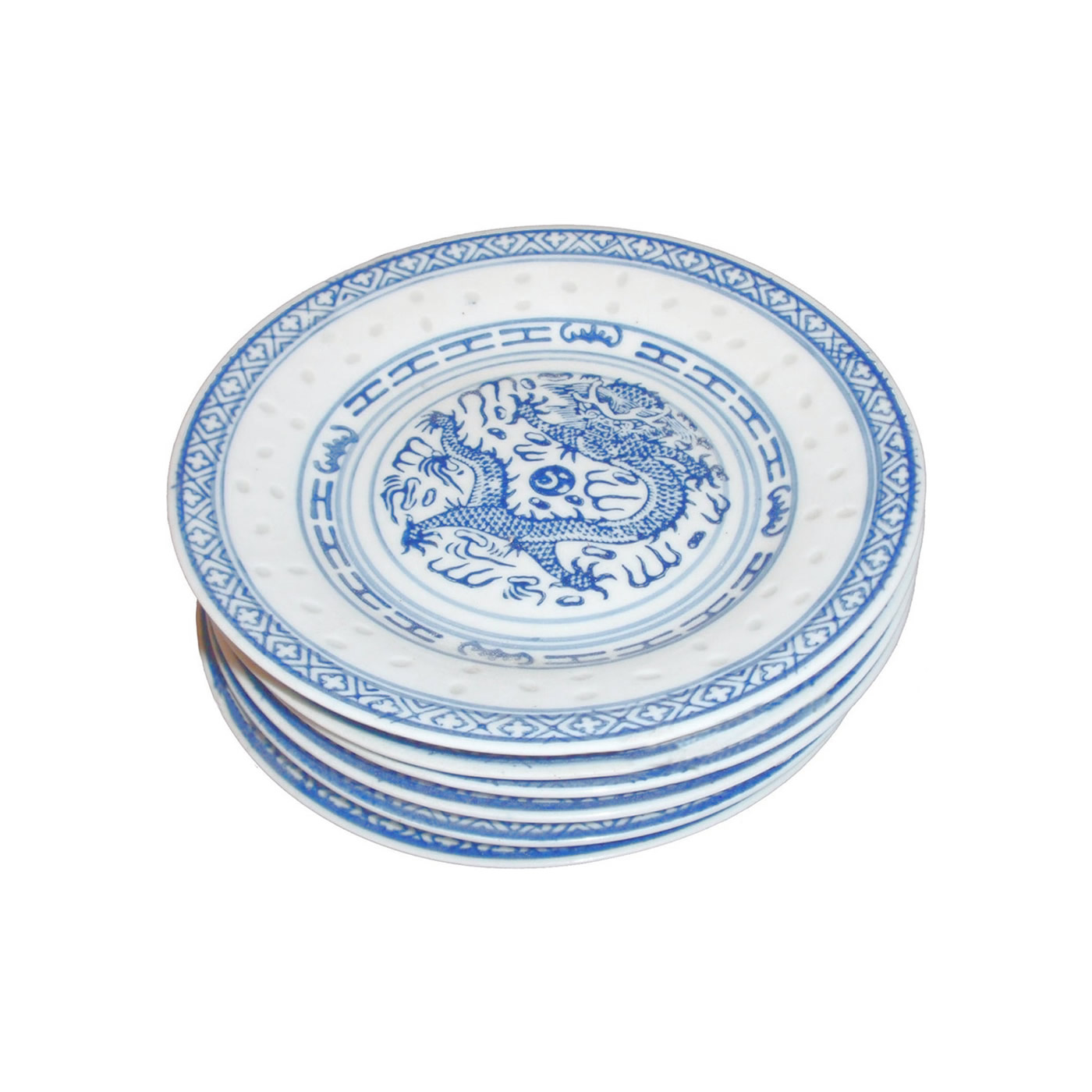 Jingdezhen Blue Chinese Dragon Side Dishes