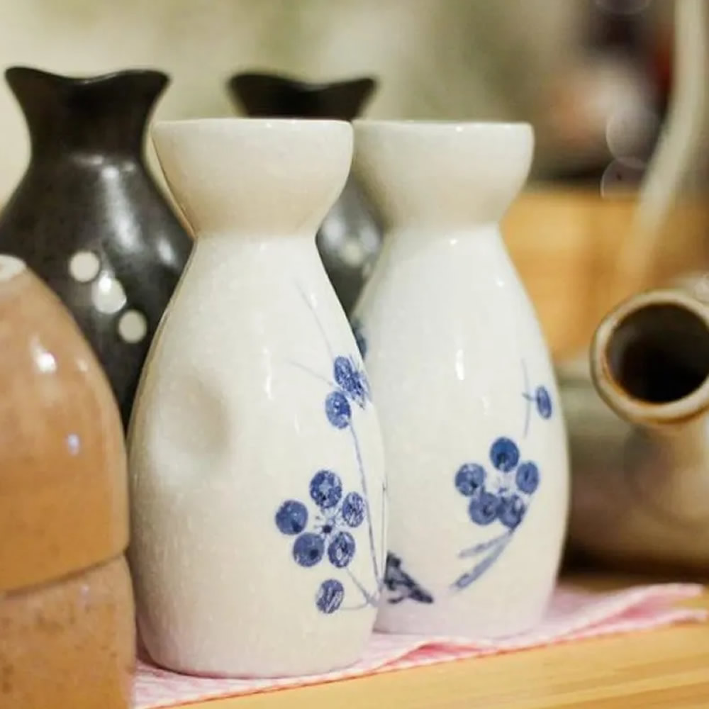 Plum Blossom Sake Bottle