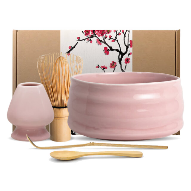 Bebī Pinku Matcha Tea Set & Accessories