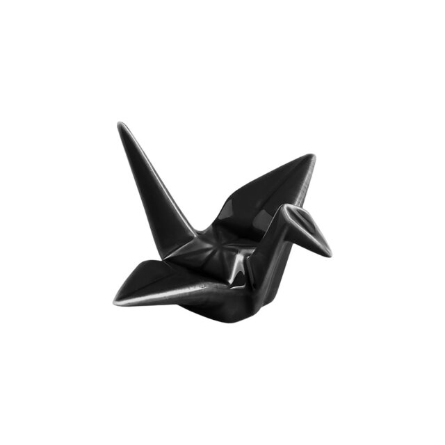 Black Crane Origami Chopstick Rest