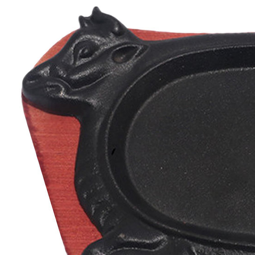 Cast Iron Cow-Shaped Sizzling Plate