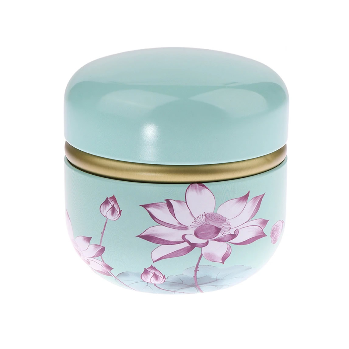 Lotus Flower Matcha Tea Canister