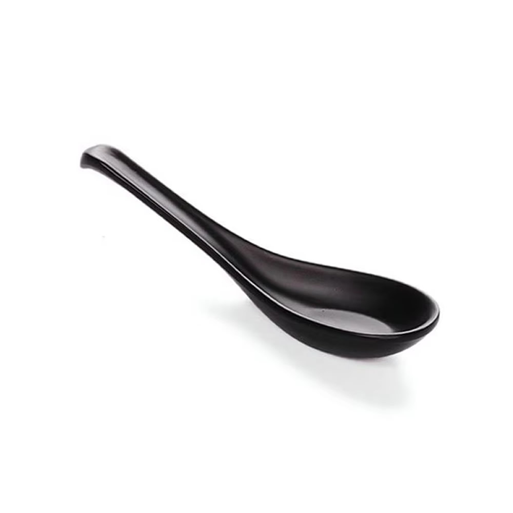 Matte Black Ramen Soup Spoon