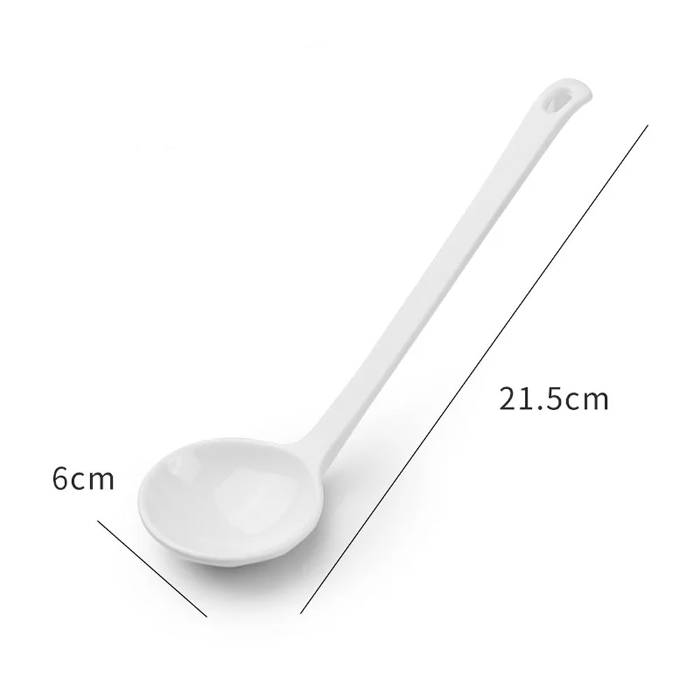 Matte White Long Handle Spoon