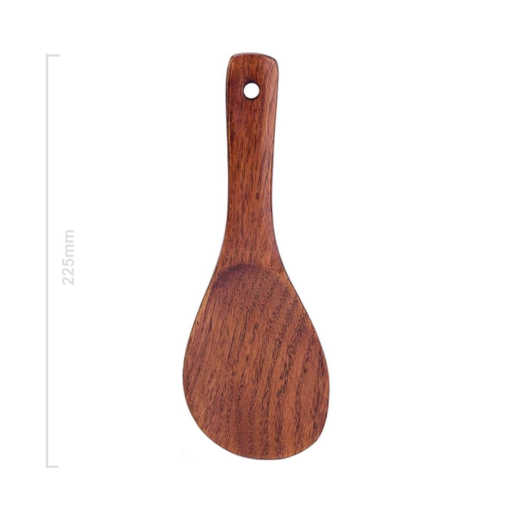 Natural Wood Rice Paddle Size