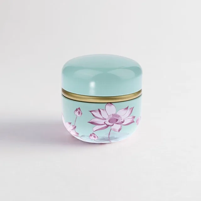 Lotus Flower Matcha Tea Canister