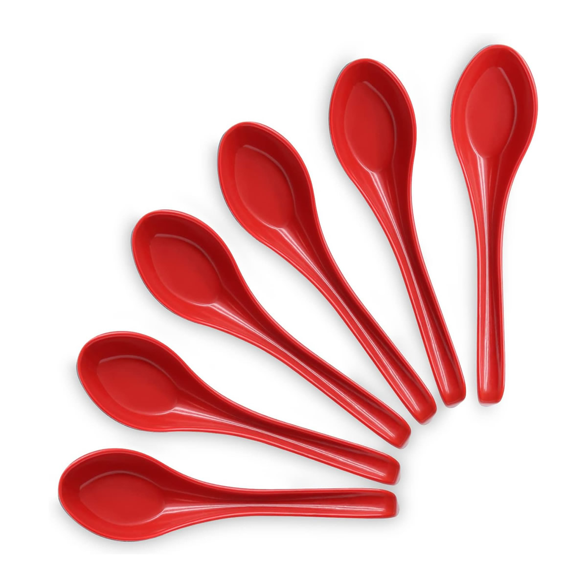 Red Soup Spoons