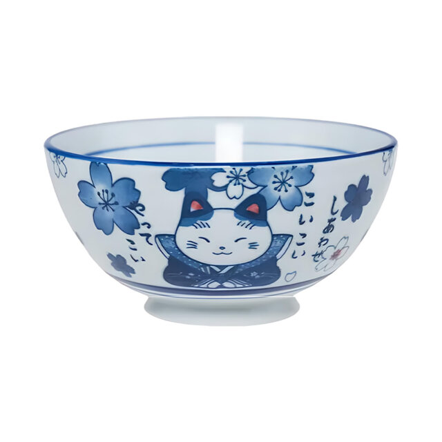 Sakura Lucky Cat Ramen Noodle Bowl