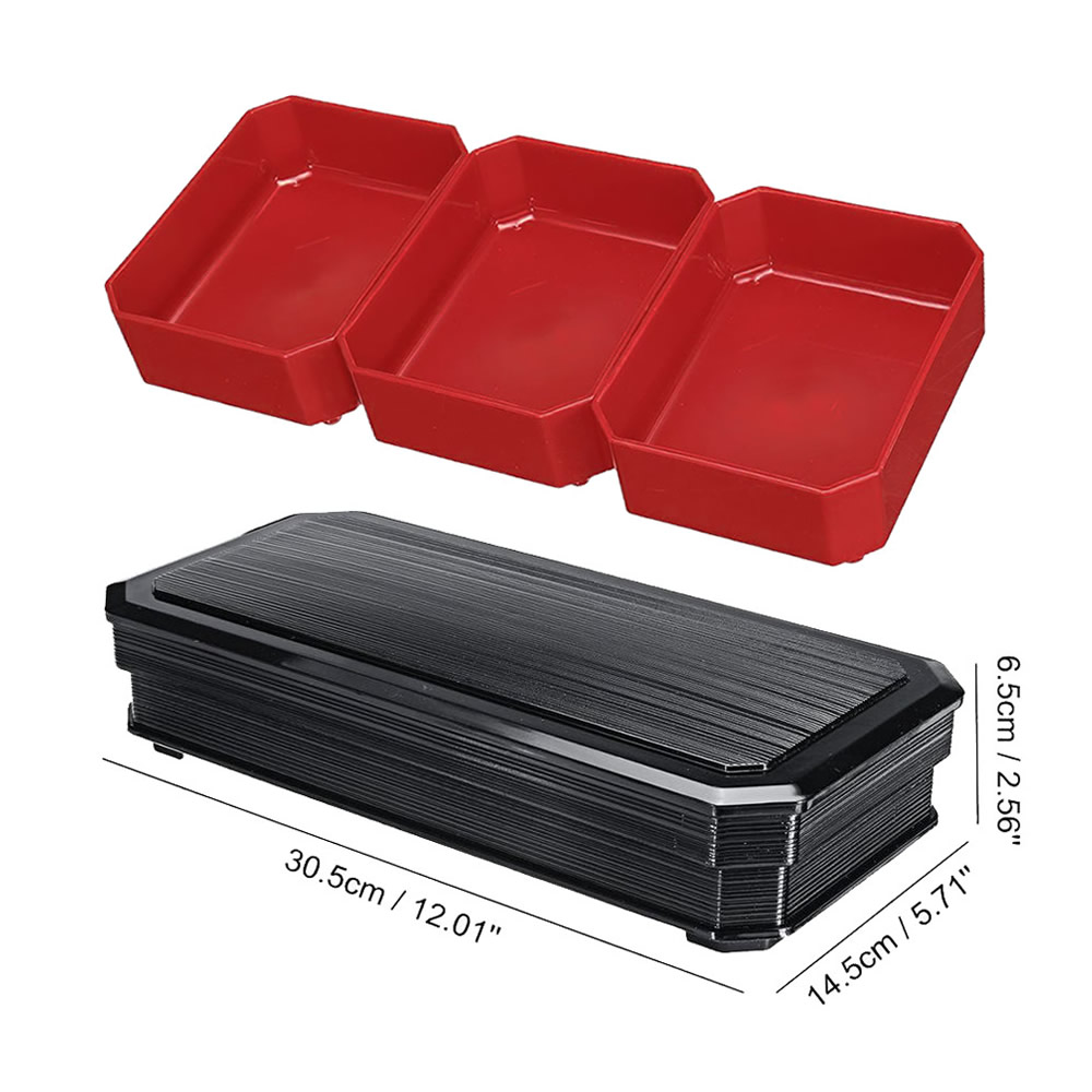 Traditional Three-Compartment Bento Box