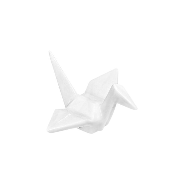 White Crane Origami Chopstick Rest