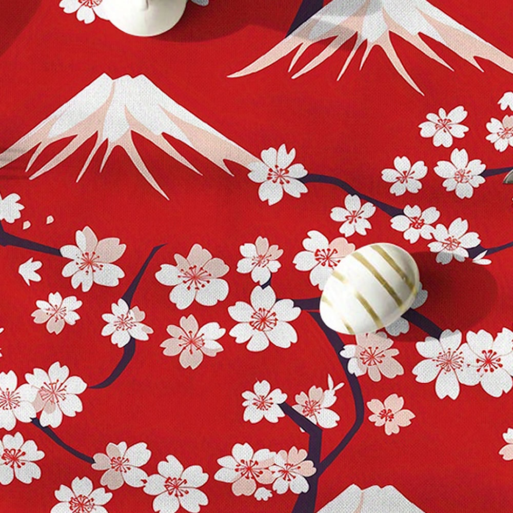 Akai Sakura Fuji Table Runner