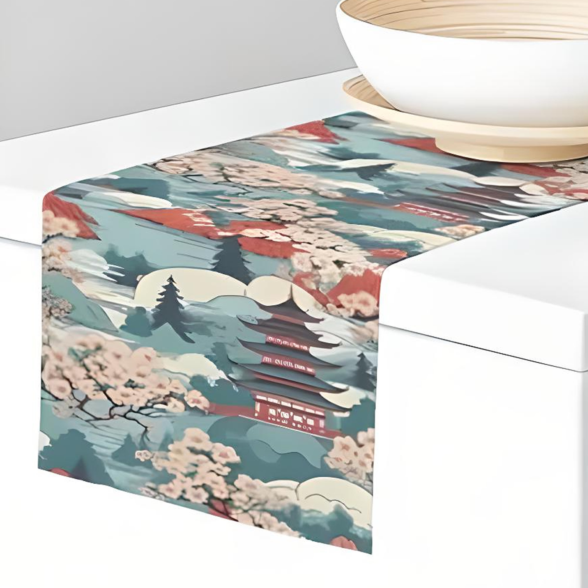 Edo Period Gardens In Kyoto Table Runner