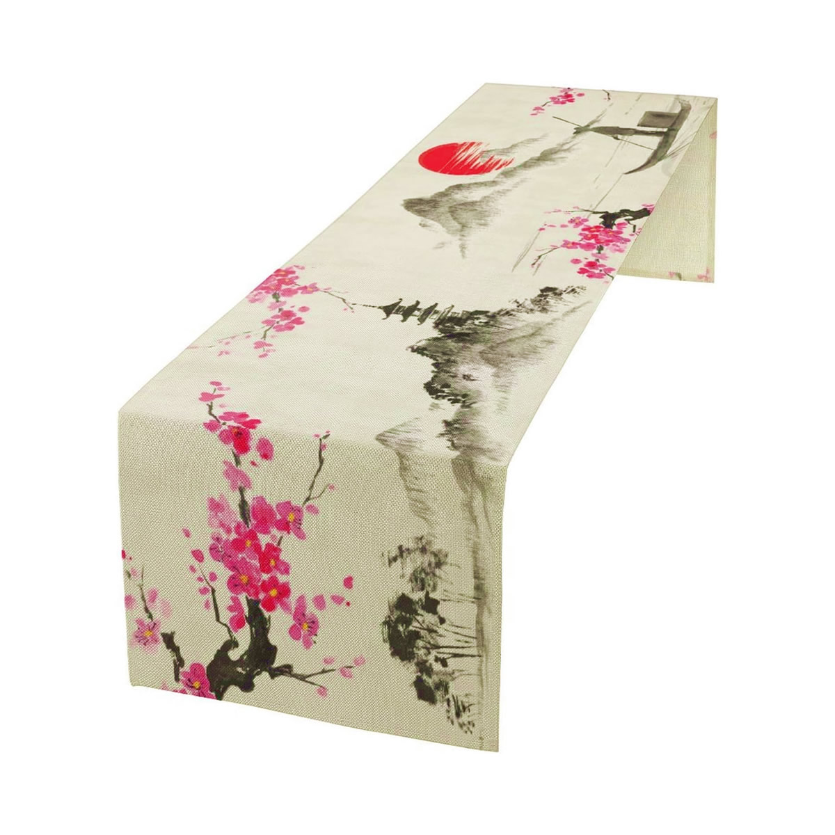 Flowers Of Edo Table Runner