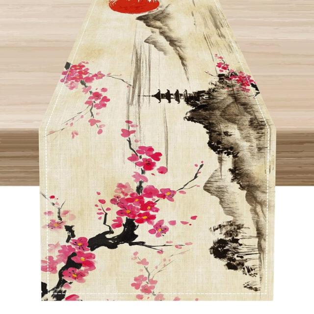 Flowers of Edo Table Runner