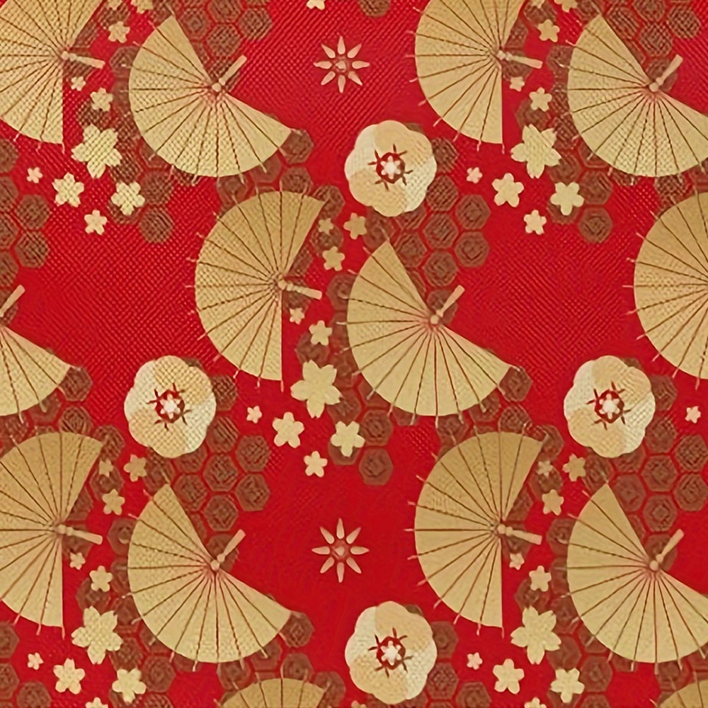 Golden Fan & Sakura Table Runner Pattern