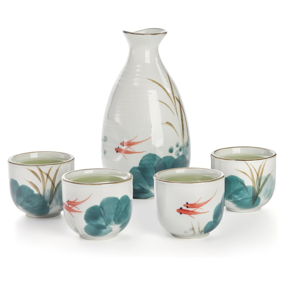 Japanese Kingyo Hana Sake Set Idea