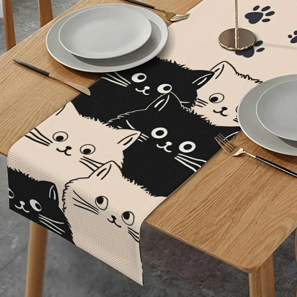 Kawaii Neko Table Runner