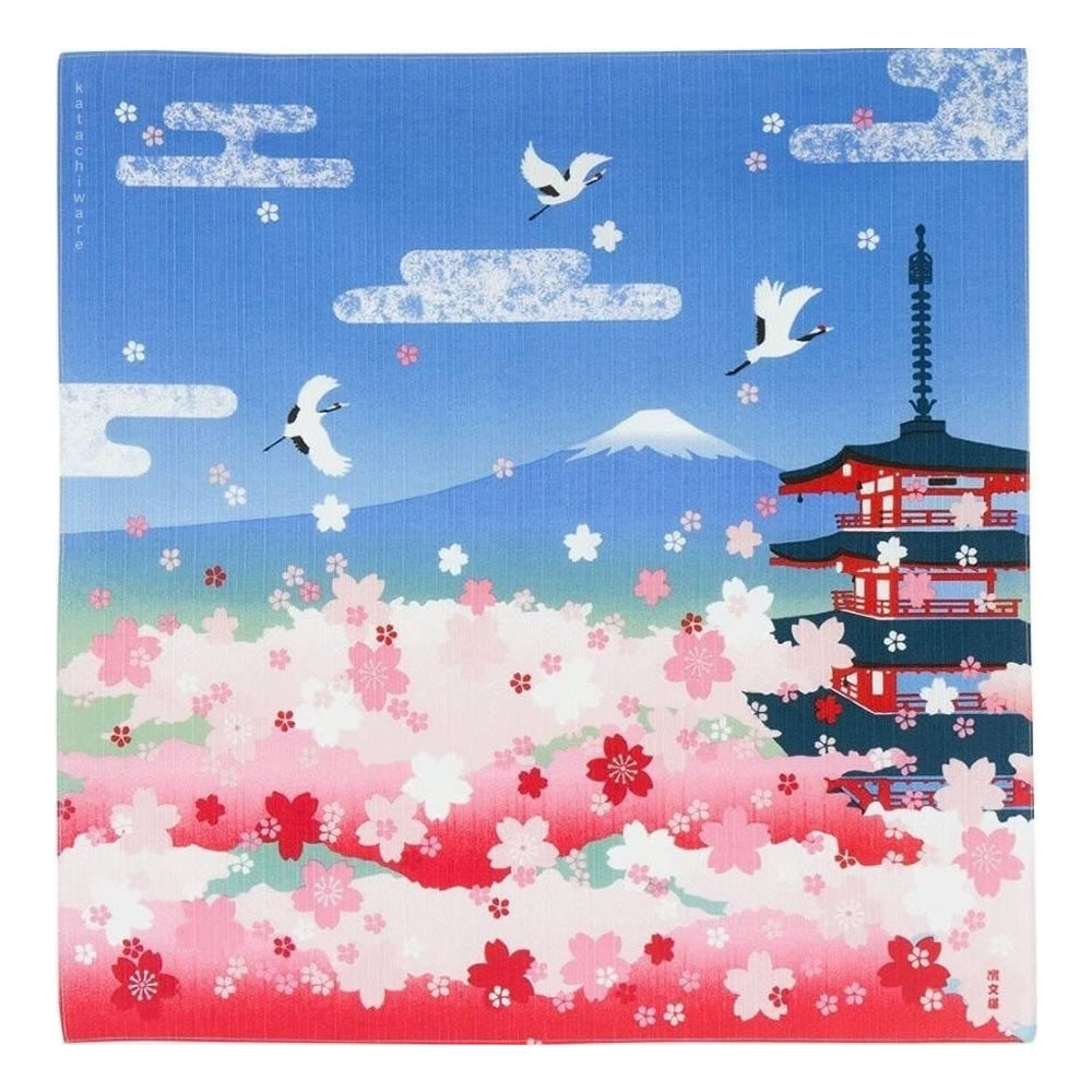 Mt. Fuji & Sakura Furoshiki Cloth