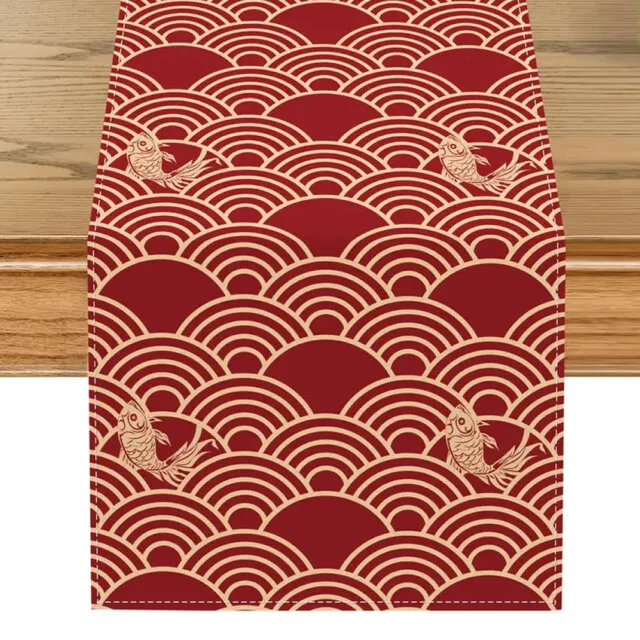 Seigaiha Wave Table Runner