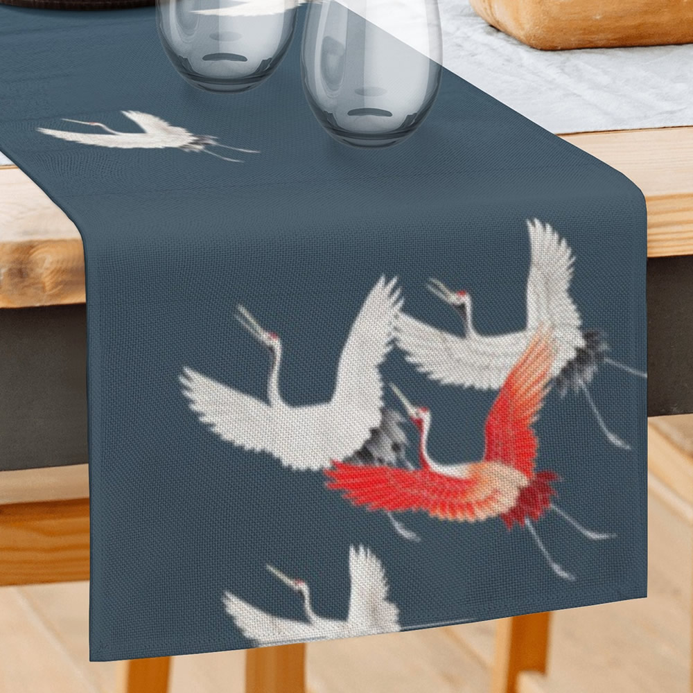 Soaring Cranes Table Runner