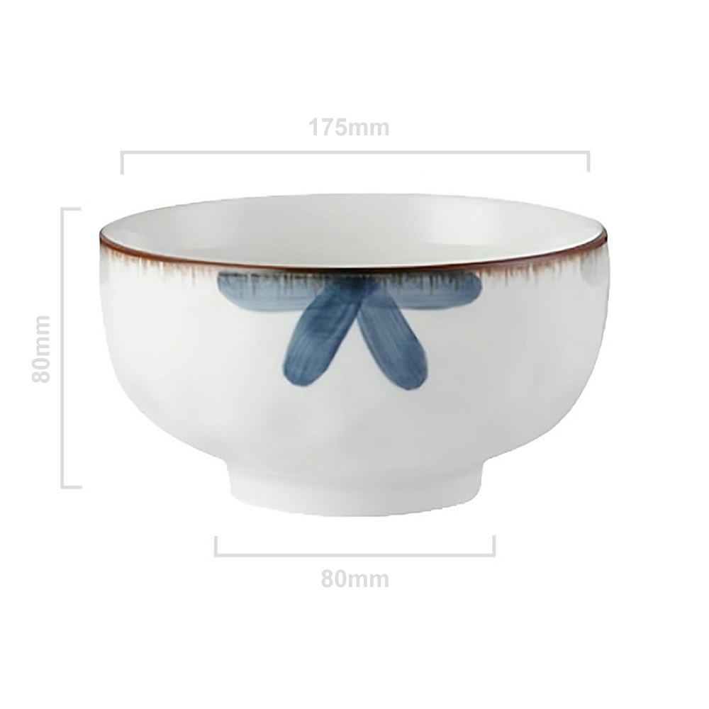 Hisseki Floral Donburi Bowl Dimensions