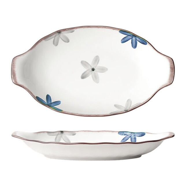 Hisseki Floral Serving Platter