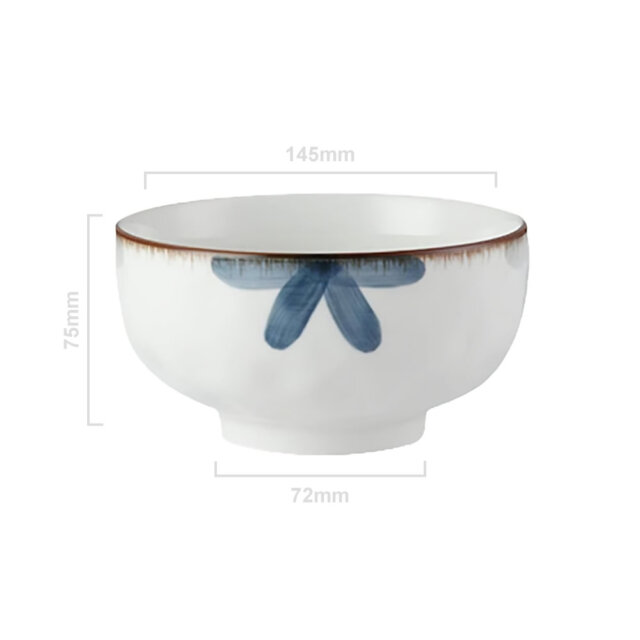 Hisseki Floral Donburi Bowl