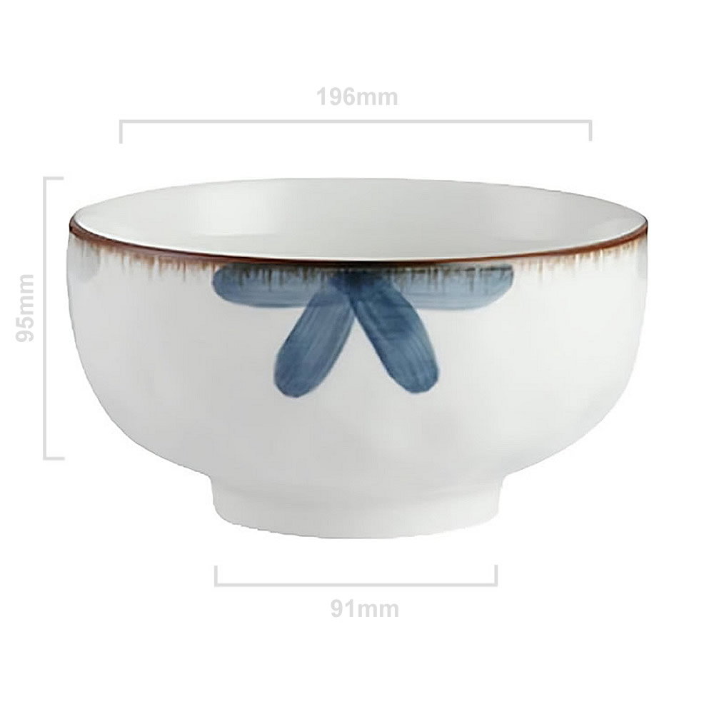 Hisseki Large Floral Ramen Bowl