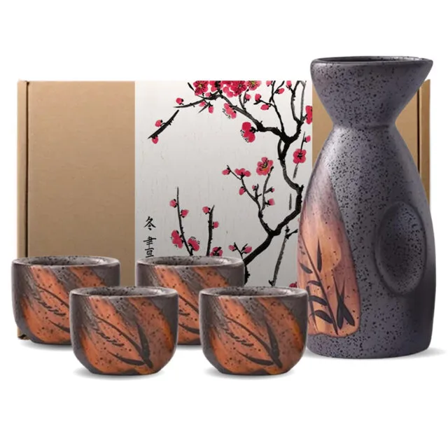 Momiji Kuro Sake Set