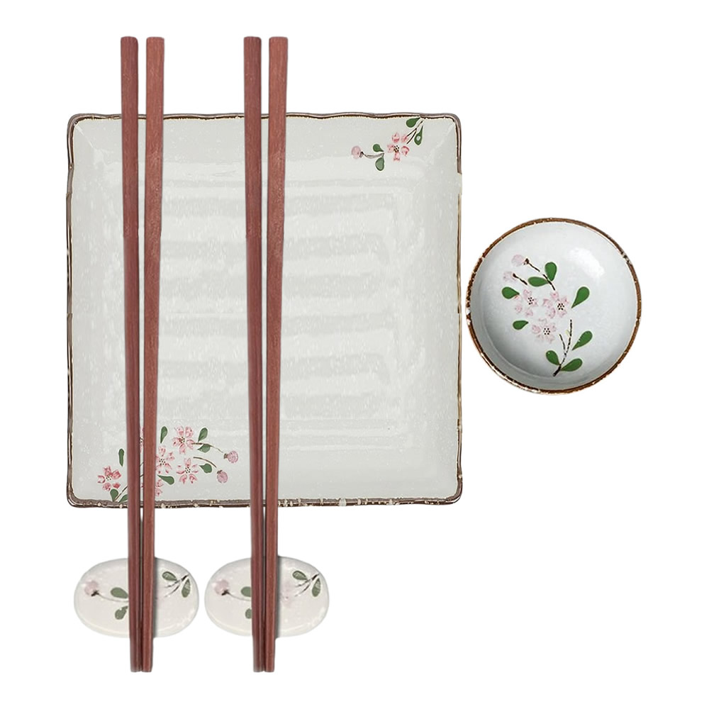 Pink Sakura Sushi Plate Top